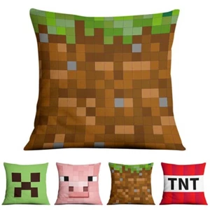 Minecraft Cushion Cover Pillow Case Waist Throw Home Sofa Car Back Decorations - Picture 1 of 13
