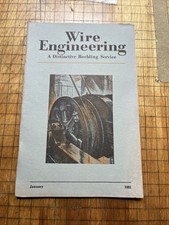 Wire Engineering John A. Roebling Co a distinctive Roebling Service 1931 Trenton