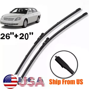 Windshield Wiper Blades For Toyota Avalon XX30 2005-2012 Front Window Rubber - Foto 1 di 6