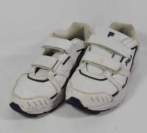 Herren weiß mit schwarzem Borte Fila Talon 2 Riemen Turnschuhe Gr. 10 EEE - Bild 1 von 6
