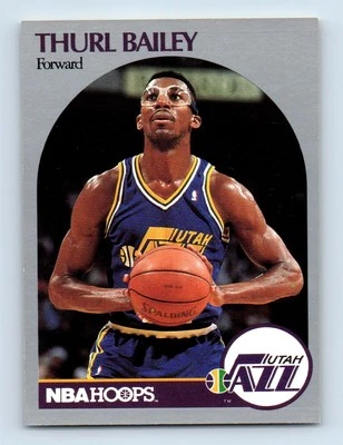 1990-91 Hoops Thurl Bailey Utah Jazz #285 - Image 1 of 2