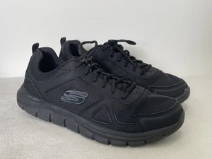 Skechers Herren Schwarz Weite Passform 52631 Track Scloric Walking Turnschuhe Gr. 11/46 - Bild 1 von 14