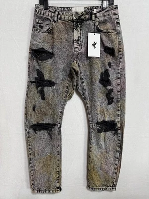 One Teaspoon Women’s Jeans Size 30 Saints Gray Acid Wash Distressed Denim NWT - Image 1 of 4