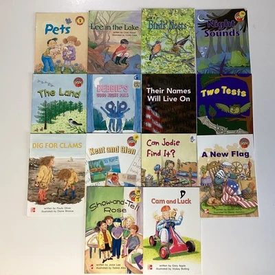 1st Grade Reader Lot 14 Books McGraw Hill Leveled Books Home school Classroom - Image 1 of 4