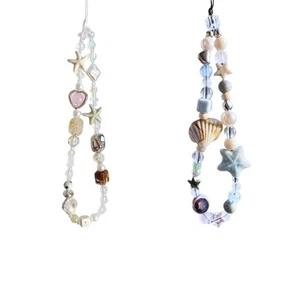 Hanging Cord Phone Wrist Strap Star Pearl Phone Charms - Photo 1 sur 8