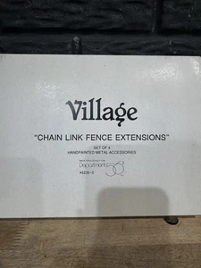 DEPT 56 Maschendrahtzaunverlängerungen 5235-3 Snow Village Zubehör 4er Set - Bild 1 von 2