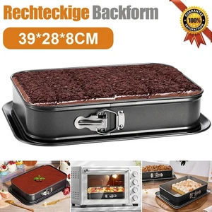 Springform 35.4*24cm Kuchenform RECHTECKIG Backform Tortenform Große Backform - Bild 1 von 24