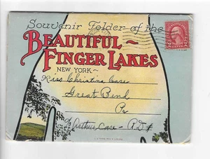 VINTAGE - POSTKARTENMAPPE - SCHÖNE FINGERSEEN - NEW YORK - Bild 1 von 2