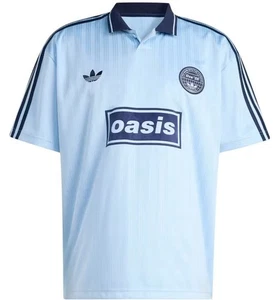 Adidas x Oasis Tour Jacquard Jersey 'Light Blue' - SIZE Large READY TO SHIP - Picture 1 of 2