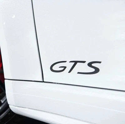 Porsche GTS 2x Car Door Sticker Decal Set Fits 911 Carrera 718 Cayman Boxster - Image 1 of 2