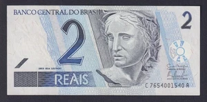 Banconota Brasile 2 reais 2001 P.-249e SPL/XF - Imagen 1 de 2