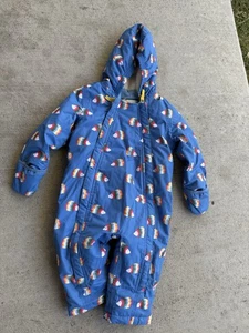 Baby Boden Girl Snowsuit Size 12-18 M Hedgehog Print - Picture 1 of 10