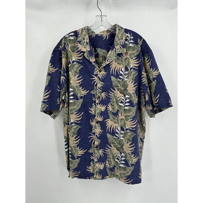 Camisa Hawaiana Royal Creations Para Hombres Talla 2XL Azul Hecha en Hawái Vacaciones Crucero Foto 1 de 4