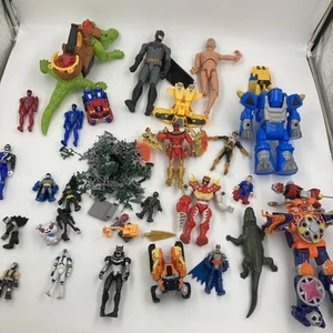 Lote de trabajo figuras de acción mixtas Power Rangers Batman Transformers paquete juguetes - Imagen 1 de 9