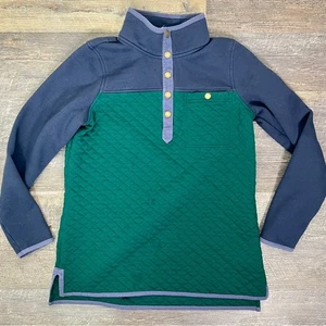 L.L. Bean grün-blauer Stepppullover Jacke Gr. Medium M B173 - Bild 1 von 4