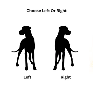 Great Dane Silhouette  Decal Sticker Choose Size and Color - Picture 1 of 4