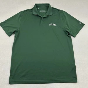 Camisa Tulane Hombres Grande Verde Under Armour Performance Polo NCAA Baloncesto L - Imagen 1 de 8