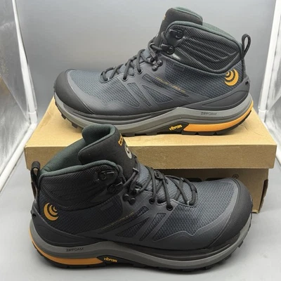 Мужские водонепроницаемые туристические ботинки Topo Trailventure 2 WP 10,5 цвет черный уголь НОШЕННЫЕ 1X - Изображение 1 из 4