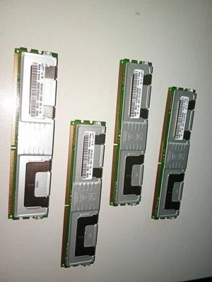 4x2GB Samsung DDR2 PC25300F-555-11-E0 667MHz 2Rx4 ECC Fb-dimm M395T5750GZ4-0931  - Immagine 1 di 3