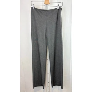 J. MCLAUGHLIN Größe 4 vorne flach Seitenreißverschluss Stretch Strickhose Hose grau - Bild 1 von 10