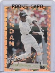 MICHAEL JORDAN ROOKIE CARD Chicago Bull NBA White Sox Baseball RARE GOLD FOIL RC - Bild 1 von 2