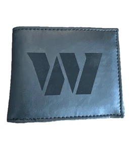 Laser Engraved Billfold Wallet Black Washington Commanders - Picture 1 of 4