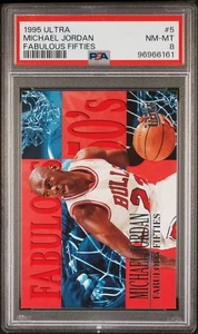 1995 ULTRA MICHAEL JORDAN FABULOUS FIFTIES PSA #5 PSA 8 - Bild 1 von 3