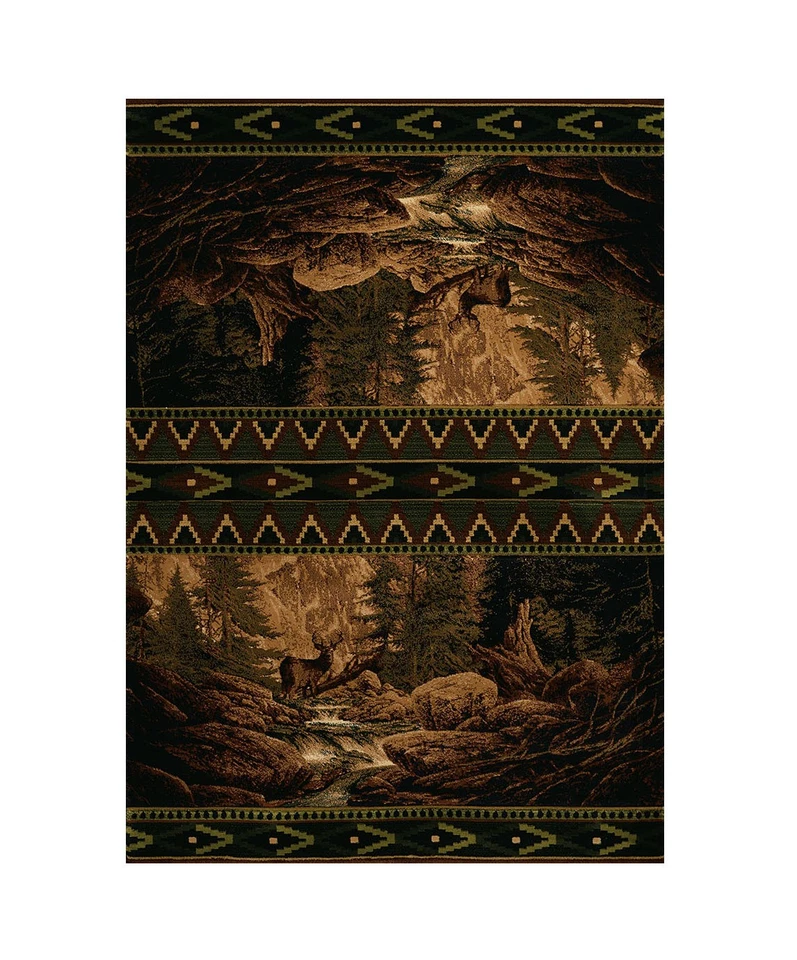 Alfombra estilo Lodge United Weavers Buck Falls 31 X 88 pulgadas Foto 1 de 1