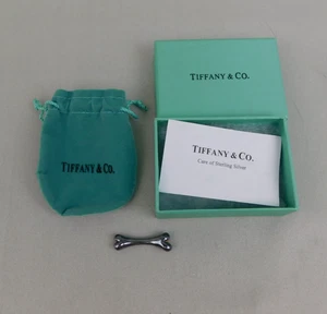 Tiffany & Co Elsa Peretti 925 Plata Esterlina Hueso de Perro Colgante Dije #7744 - Imagen 1 de 6