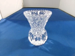 Vintage PRINCESS HOUSE Lead Crystal Toothpick Holder Clear Pineapple Cut 3.25” - Picture 1 of 7