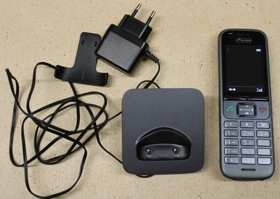 Auerswald Comfortel M-710 handset with charging cradle and battery used - Image 1 of 4