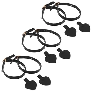 3 paia di cinturini per scarpe in finta perla: cavigliere staccabili - regolabili PU - Foto 1 di 17