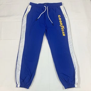 Goodyear x Penshoppe Herren XL Track Jogginghose Hose Softshell blau weiß Streifen - Bild 1 von 6