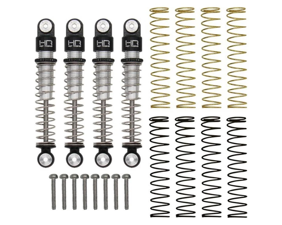 Axial SCX24 Hot Racing Aluminum Threaded Long Travel Shocks (4) - Image 1 of 1