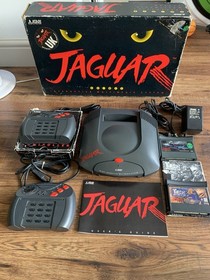 Atari Jaguar Console With 2games and 2 Controllers Boxed