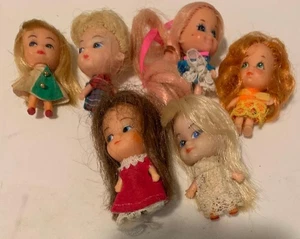 Vintage Lot 6 1960’s LITTLE KIDDLES Doll & Clothes - LOT6-27 - Bild 1 von 1