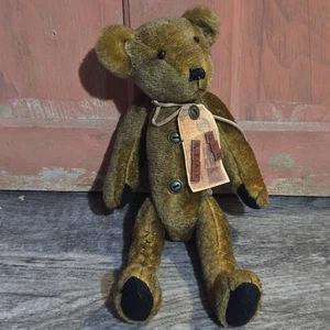 RARE HTF Tender Heart Treasures Old Bear Jointed Teddy Plush Stuffed Animal - Picture 1 of 16