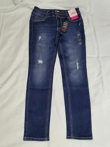 SO - Little girls sz 14 denim jeans - zipper & button closure, adjustable waist - Picture 1 of 5