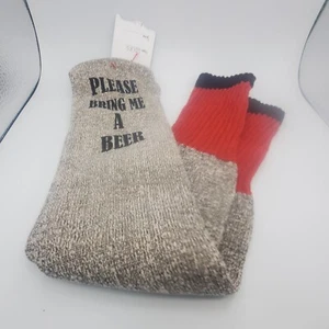 Chaussettes thermiques homme over the mollet nouveauté veuillez m'apporter une bière - Photo 1/2