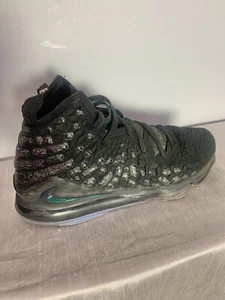 Nike LeBron 17 Currency Men's Size 12 Black Basketball Sneakers BQ3177-001 - Picture 1 of 16