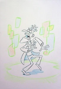 Libro de bocetos de Disney Phineas and Ferb Moisés Macasinag original dibujado a mano - Imagen 1 de 2