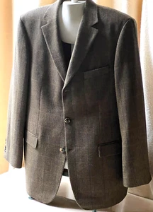 HUGO BOSS "ROSSELLINI' men blazer size 40R Cashmere blend soft tweed Herringbone - Picture 1 of 13