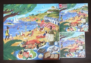 eeBoo Beach Umbrellas Puzzle 1000 Pieces - Picture 1 of 4