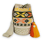 Wayuu Mochila Bag - Hadmade Crochet Bag - High Quality Boho Style -Straw