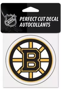 (HCW) Boston Bruins Perfect Cut Color 4"x4" Licensed Decal Sticker *FREE SHIP - Picture 1 of 1