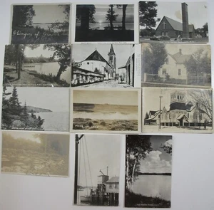 RPPC MINNESOTA 12 POSTCARD LOT REAL PHOTO MN. MANY PICTURESQUE LOCATIONS #042 - Picture 1 of 6