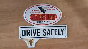 Vintage Hagies More Kick In The Spring Drive Safely License Plate Topper - Picture 1 of 2