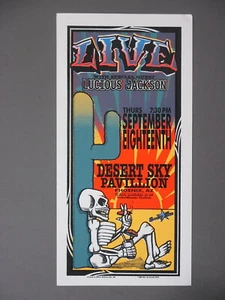 LIVE Silkscreen Concert Handbill Phoenix 9/18/97 Mark Arminski ORIGINAL - Picture 1 of 1