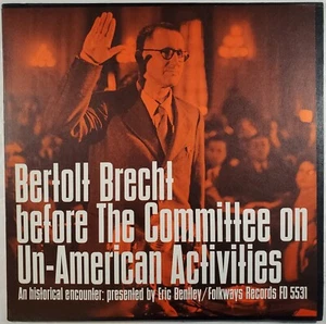 Bertolt Brecht - Before The Committee On Un-American Activities [LP; FD 5531] - Imagen 1 de 2