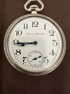 Rare 1897 Hampden Lever-Set Pocket Watch Model 1 Grade 106 RR Grade - Picture 1 of 9
